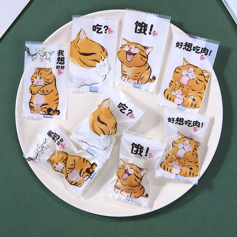 Food Snacks For Baby Shower - Aq 100 Stks/partij Cartoon Leuke Kat