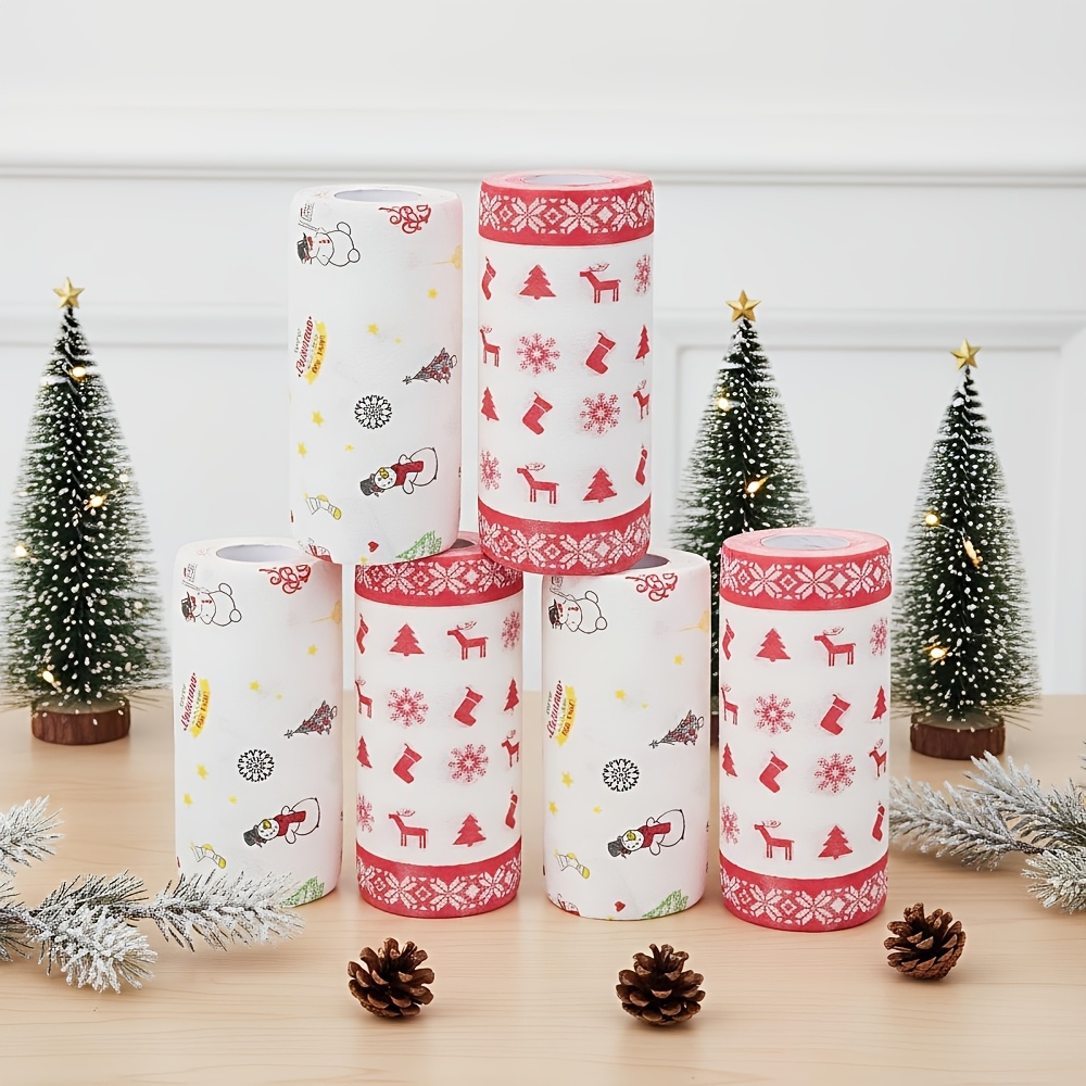 Xmas Food Snacks - Kerst-keukenpapier, absorberend, oliebestendig, voedselverpakkingspapier voor thuis,