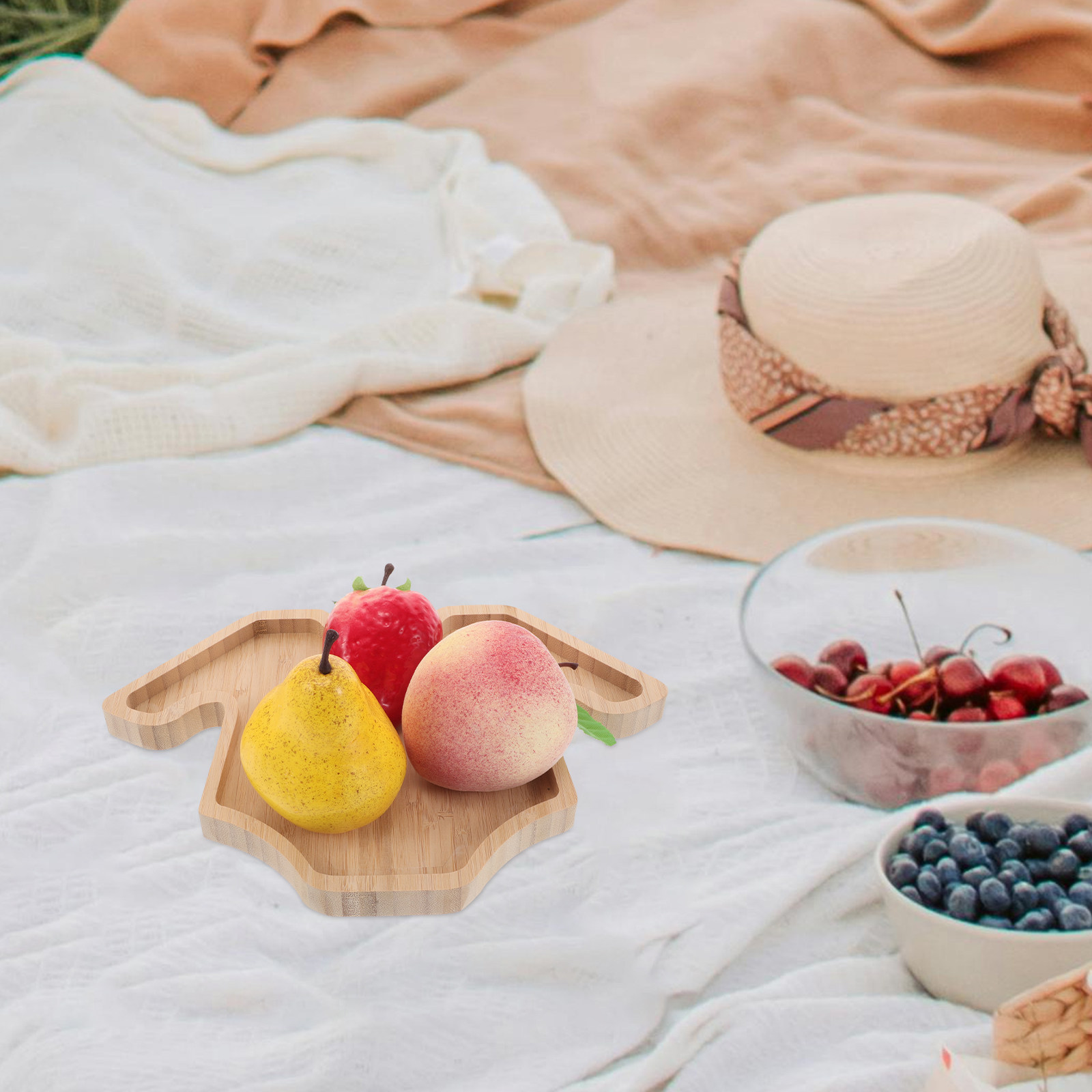 Nieuwe houten romper-serviesba - Food Snacks For Baby Shower recensie en prijs