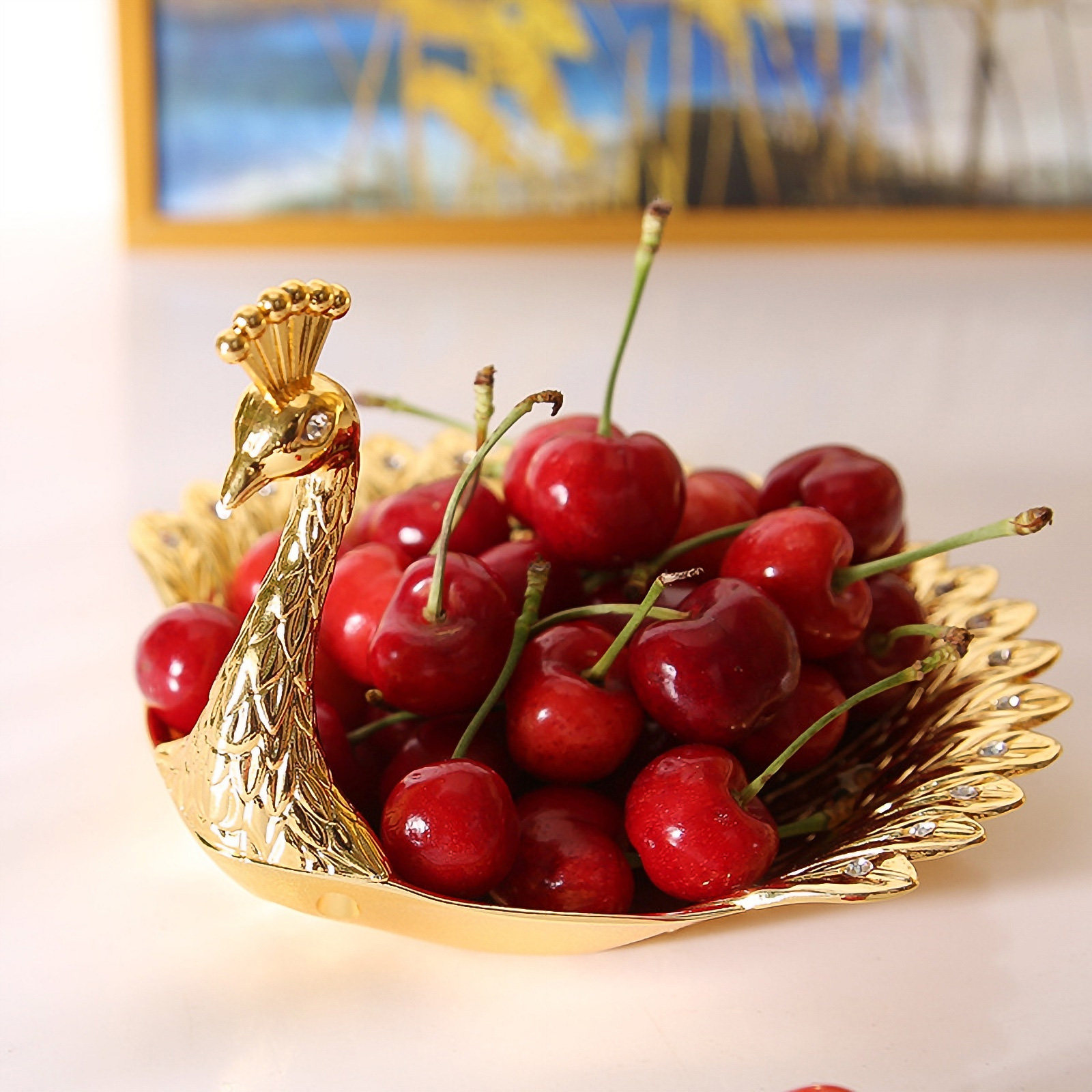 1 stuks gouden fruitschaal van - Zinc Food Snacks recensie en prijs