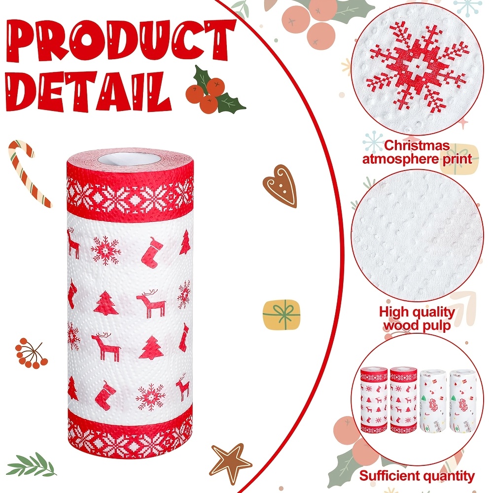 Kerst-keukenpapier, absorberen - Xmas Food Snacks recensie en prijs