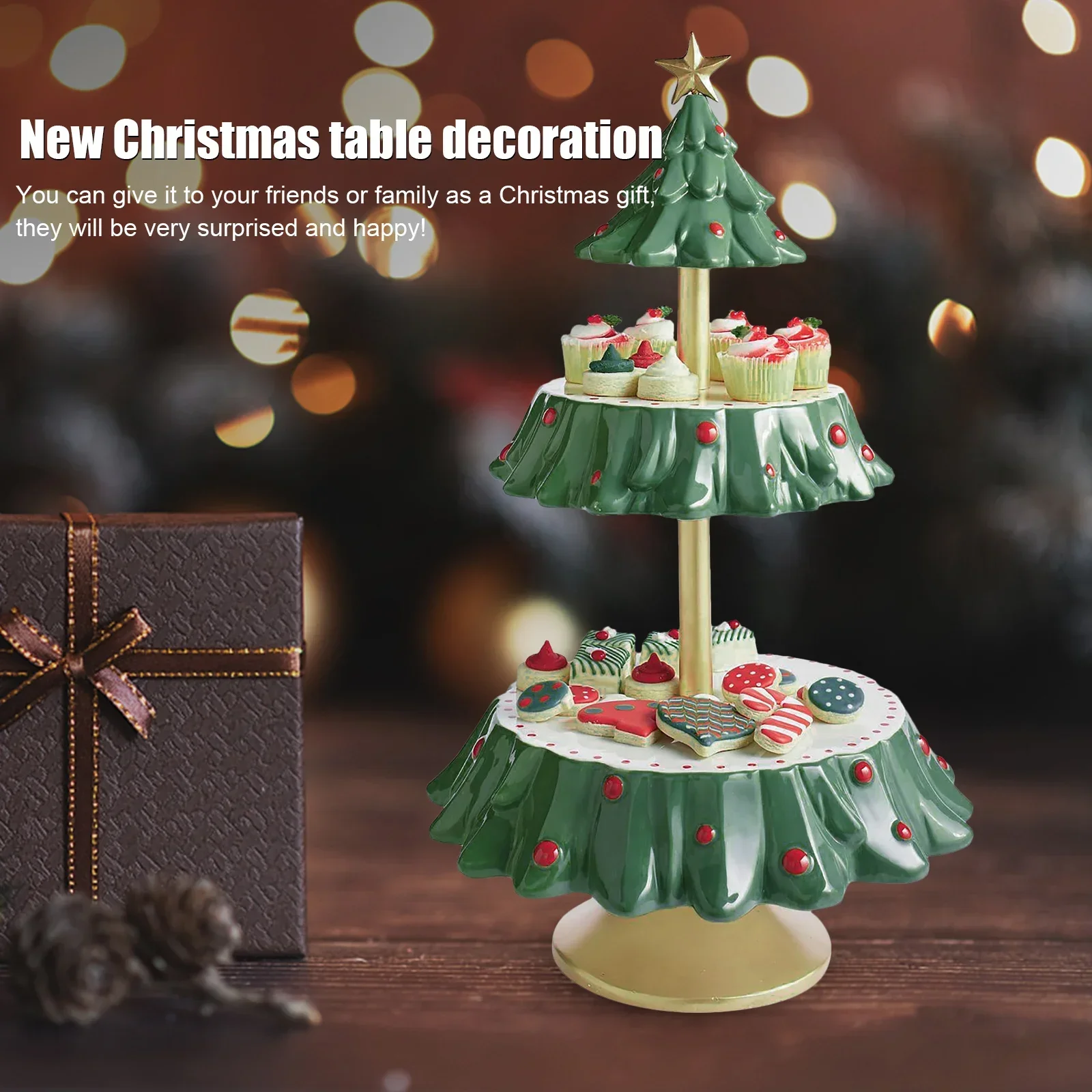 Kerstsnackstandaard, dubbele l - Xmas Food Snacks recensie en prijs