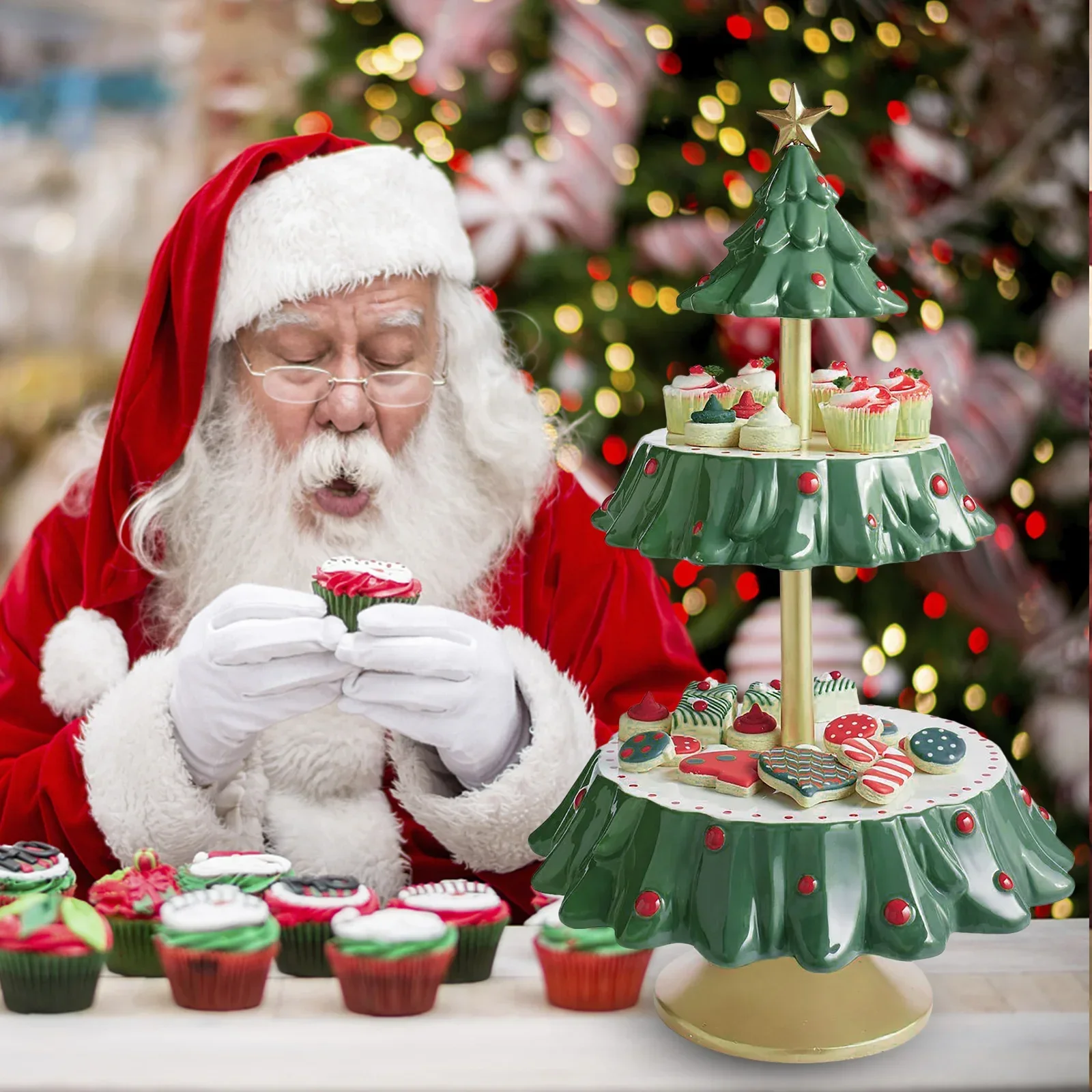 Kerstsnackstandaard, dubbele l - Xmas Food Snacks recensie en prijs